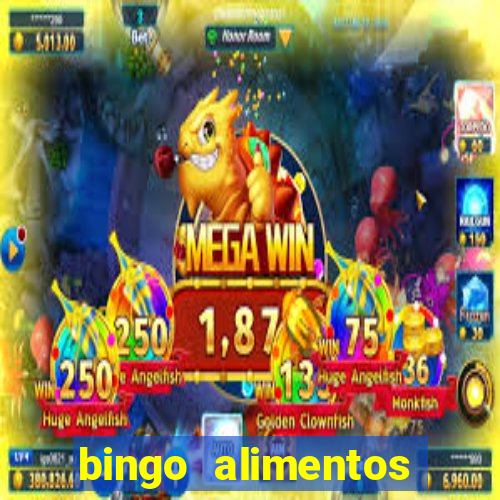 bingo alimentos para imprimir